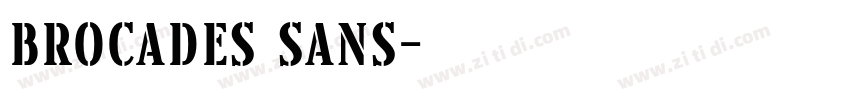 Brocades Sans字体转换